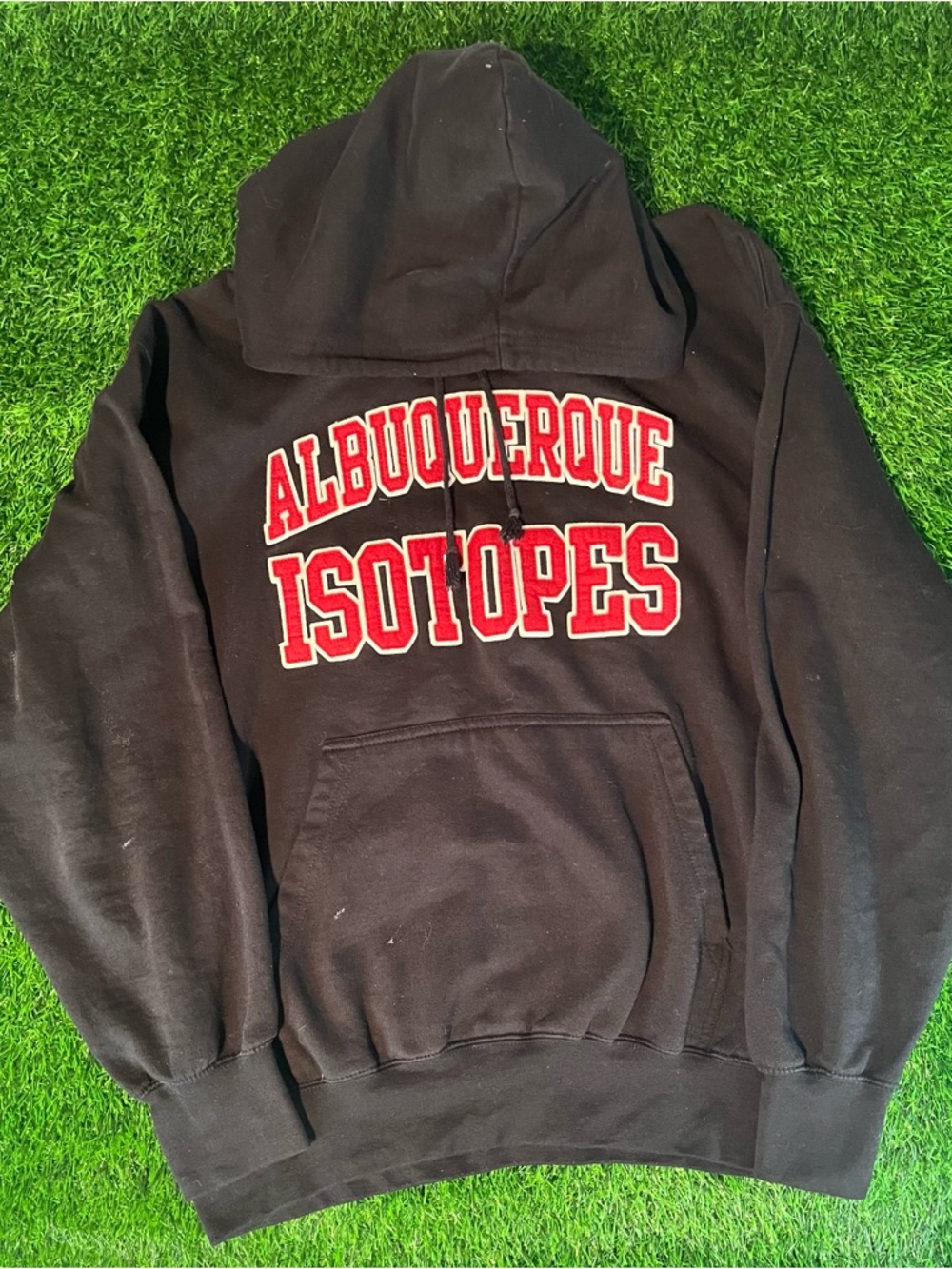 Embroidered MV Sport Classic MiLB Albuquerque Isotopes Black Hoodie Mens Size L